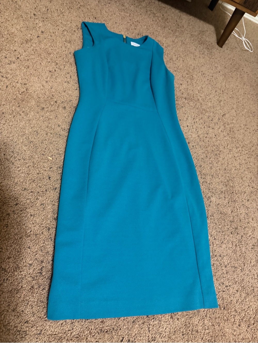 CK sz 2 lot of 4 sheath Scuba Calvin Klein dresses teal dress - Picture 7 of 10